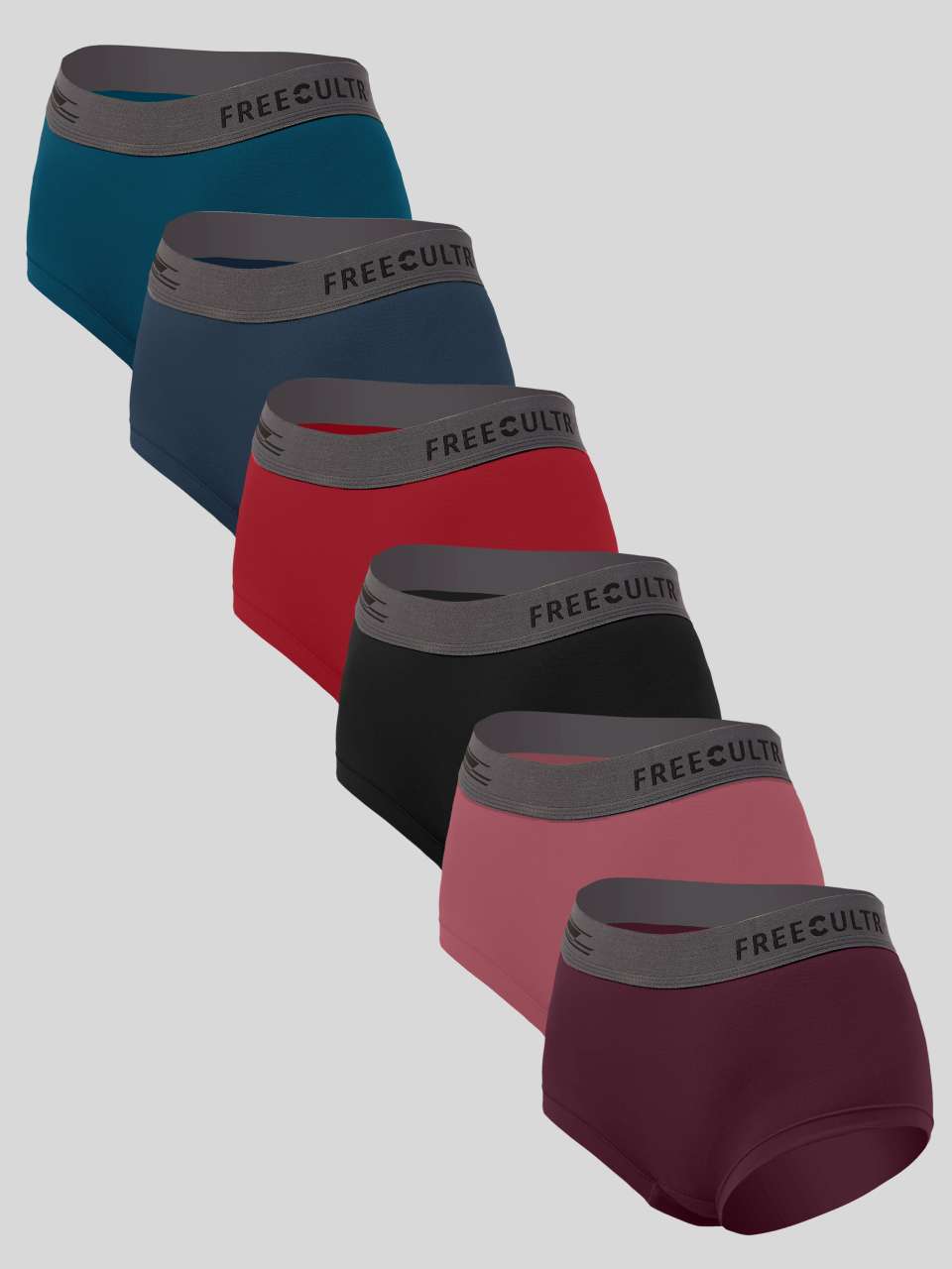 Women's Micro Modal Boxer Briefs (Pack of 6)
