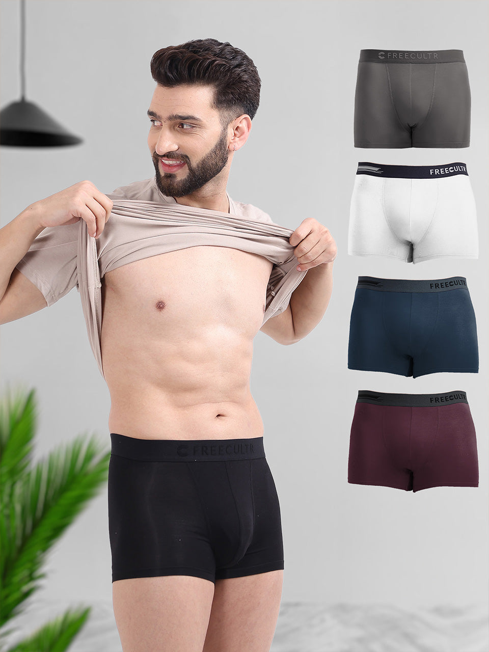 Men's Anti-Bacterial Micro Modal Trunk (Pack of 5)