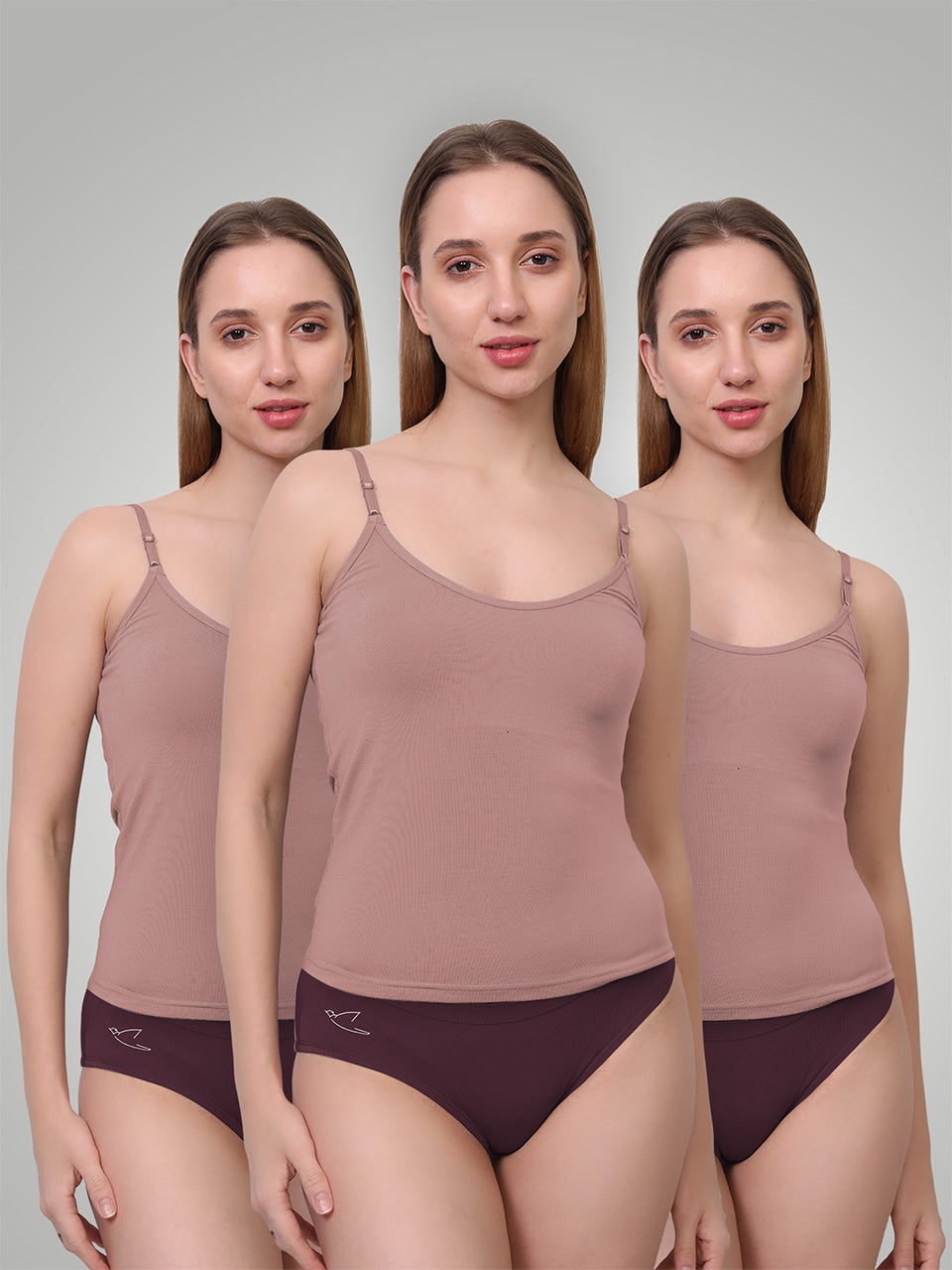 Ultra-Soft Micromodal Camisole Top - Pack of 3