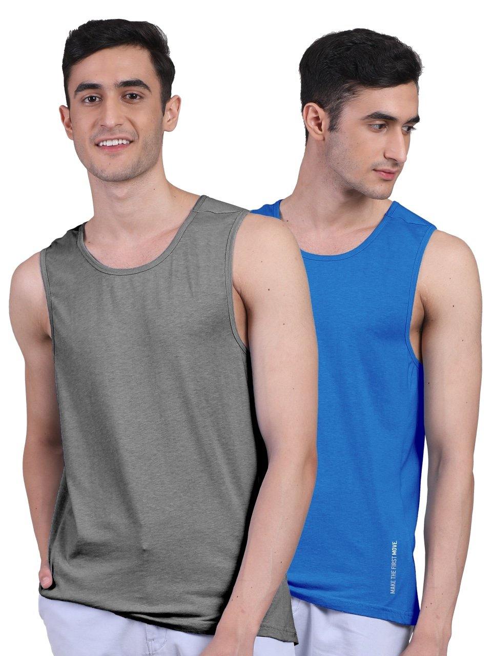 Twin Skin Organic Bamboo Vest - Active Fit (Pack of 2) - freecultr.com
