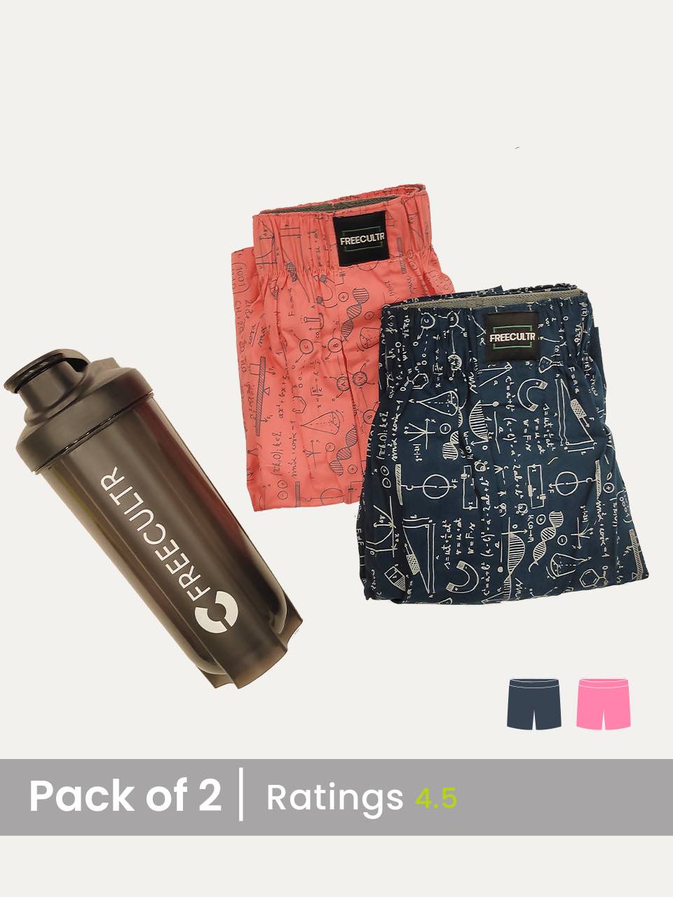 All-Day Printed Boxer Shorts - (Pack of 2)