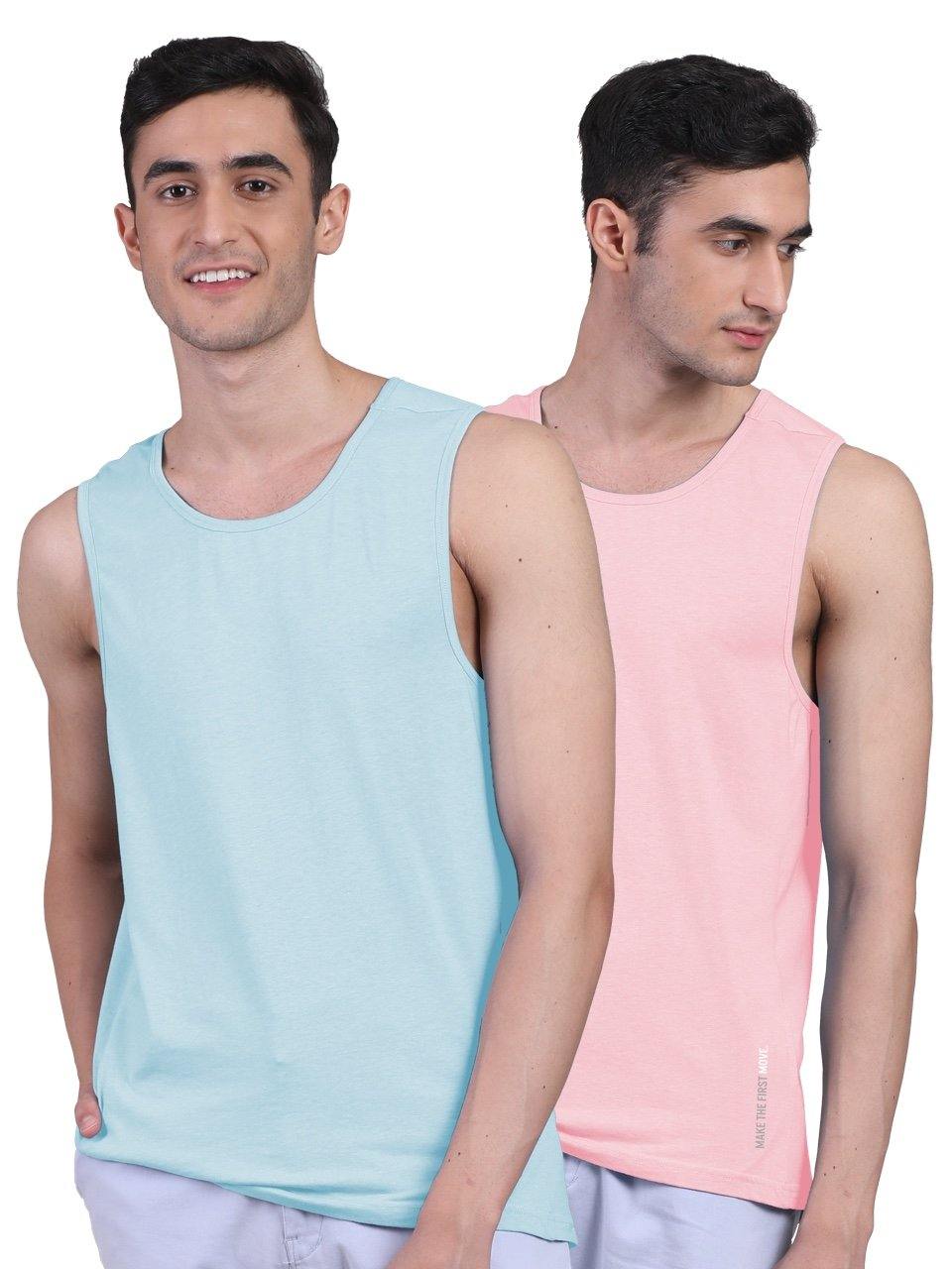 Twin Skin Organic Bamboo Vest - Active Fit (Pack of 2) - freecultr.com