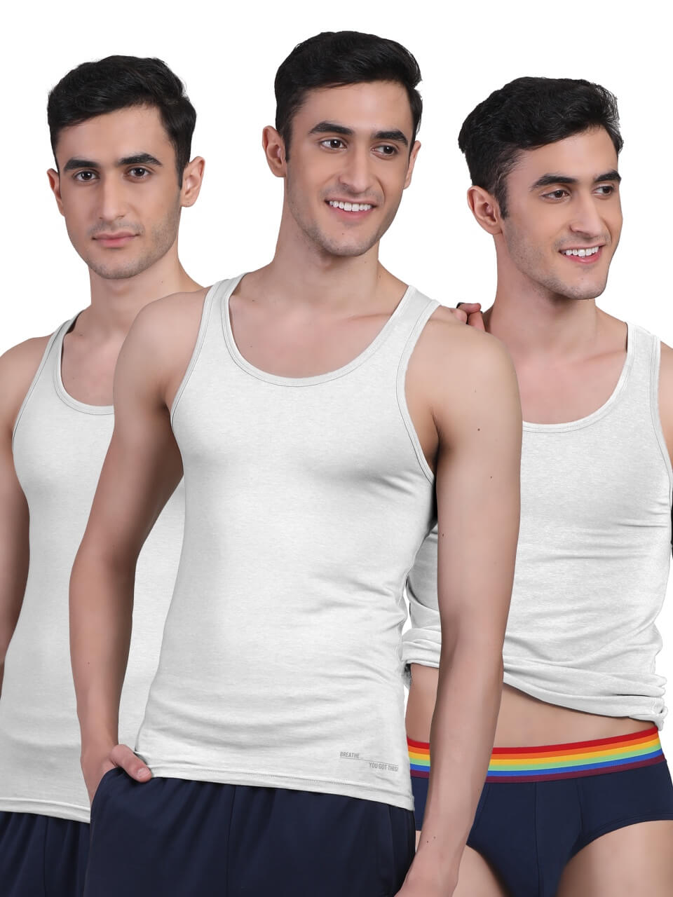 Twin Skin Organic Bamboo Vest - Comfort Fit (Pack of 3) - freecultr.com
