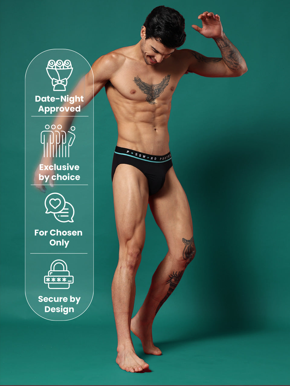 Statement Men's Brief "Password Protected"