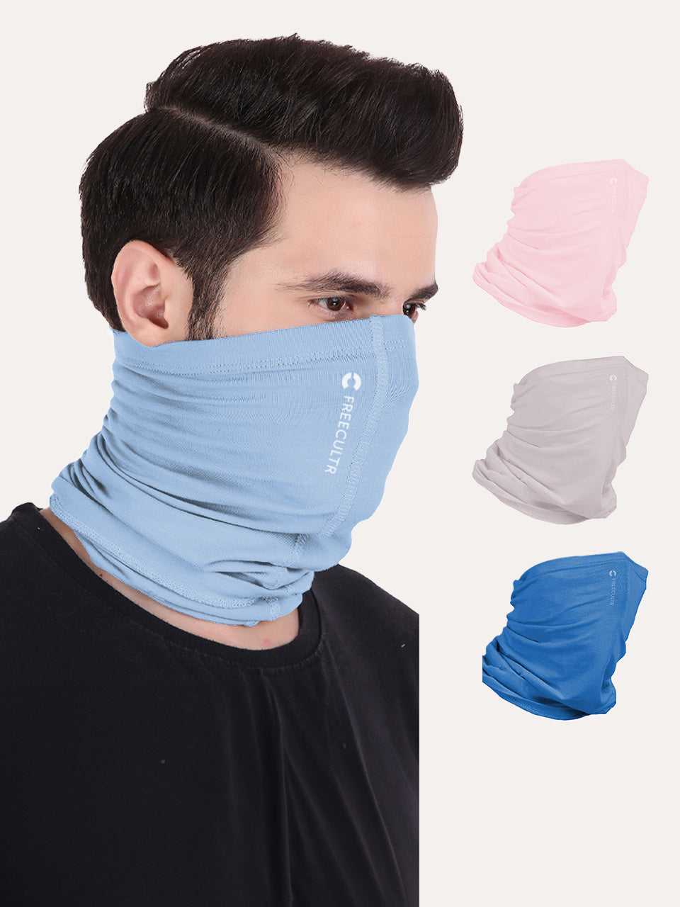 Unisex Organic Bandana Masks - Plain (Pack of 4)