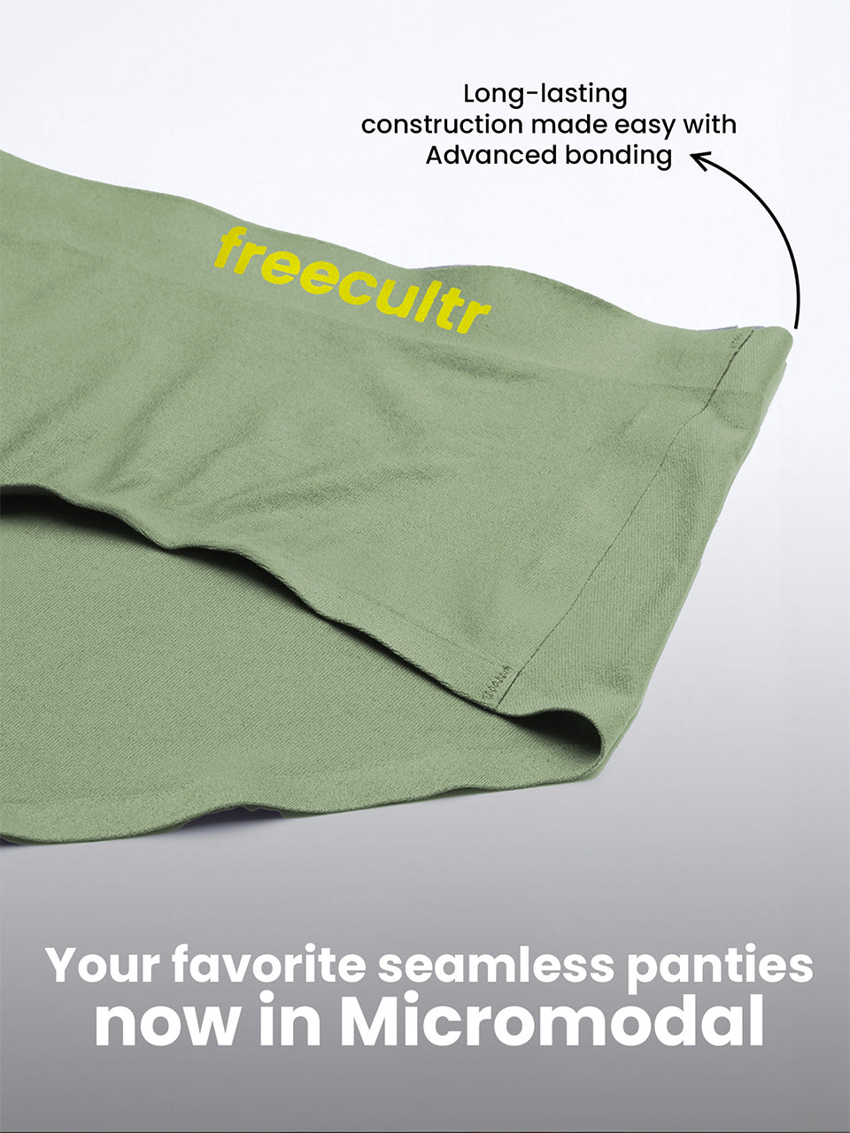 Seamless No Show Micro Modal Hipster panties pack of 3