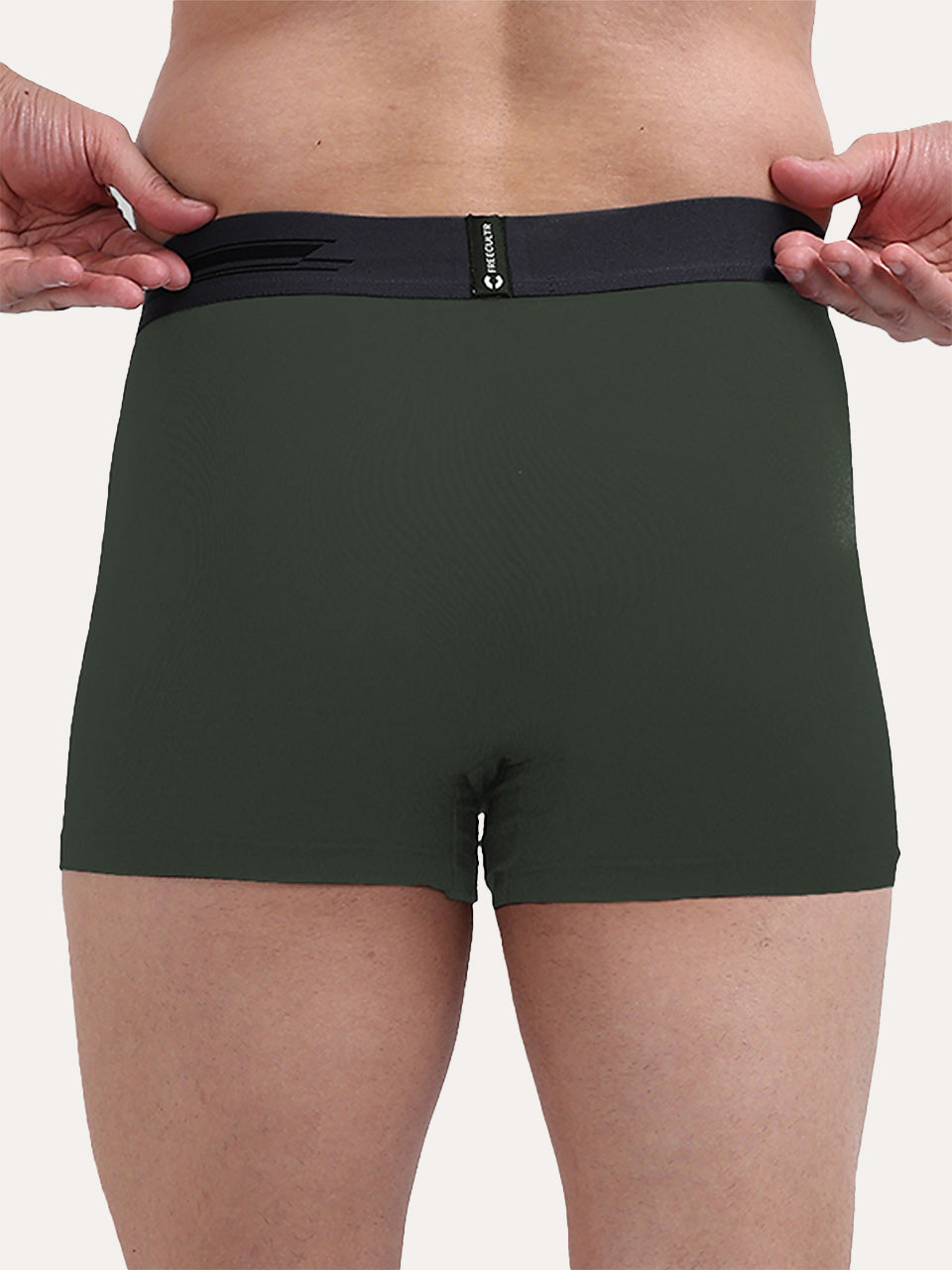 Men's Anti-Bacterial Micro Modal Trunk in Contrast Waistband (Pack of 3)