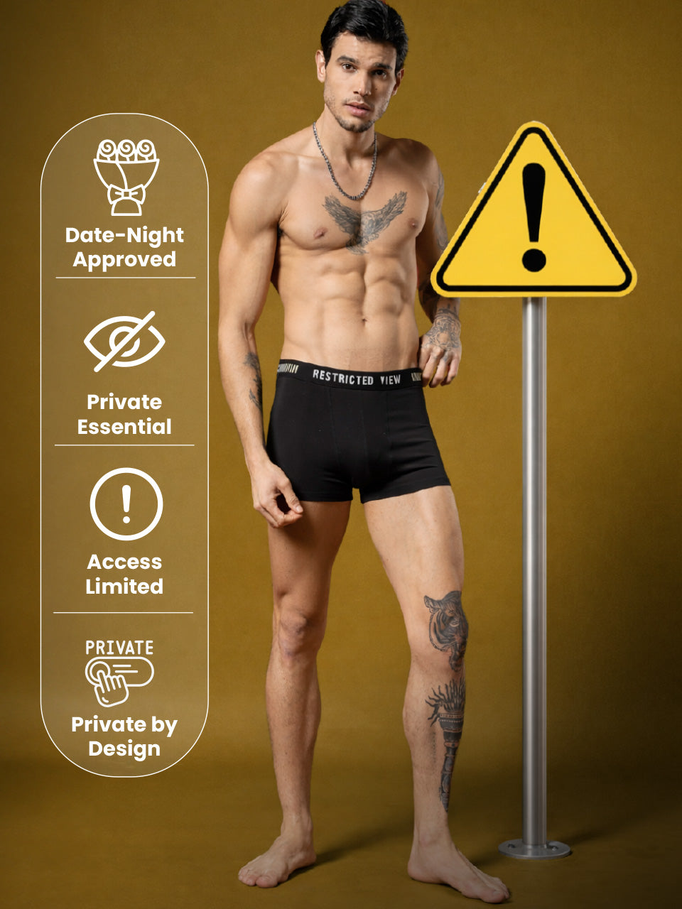 Statement Men's Trunk "Restricted View"