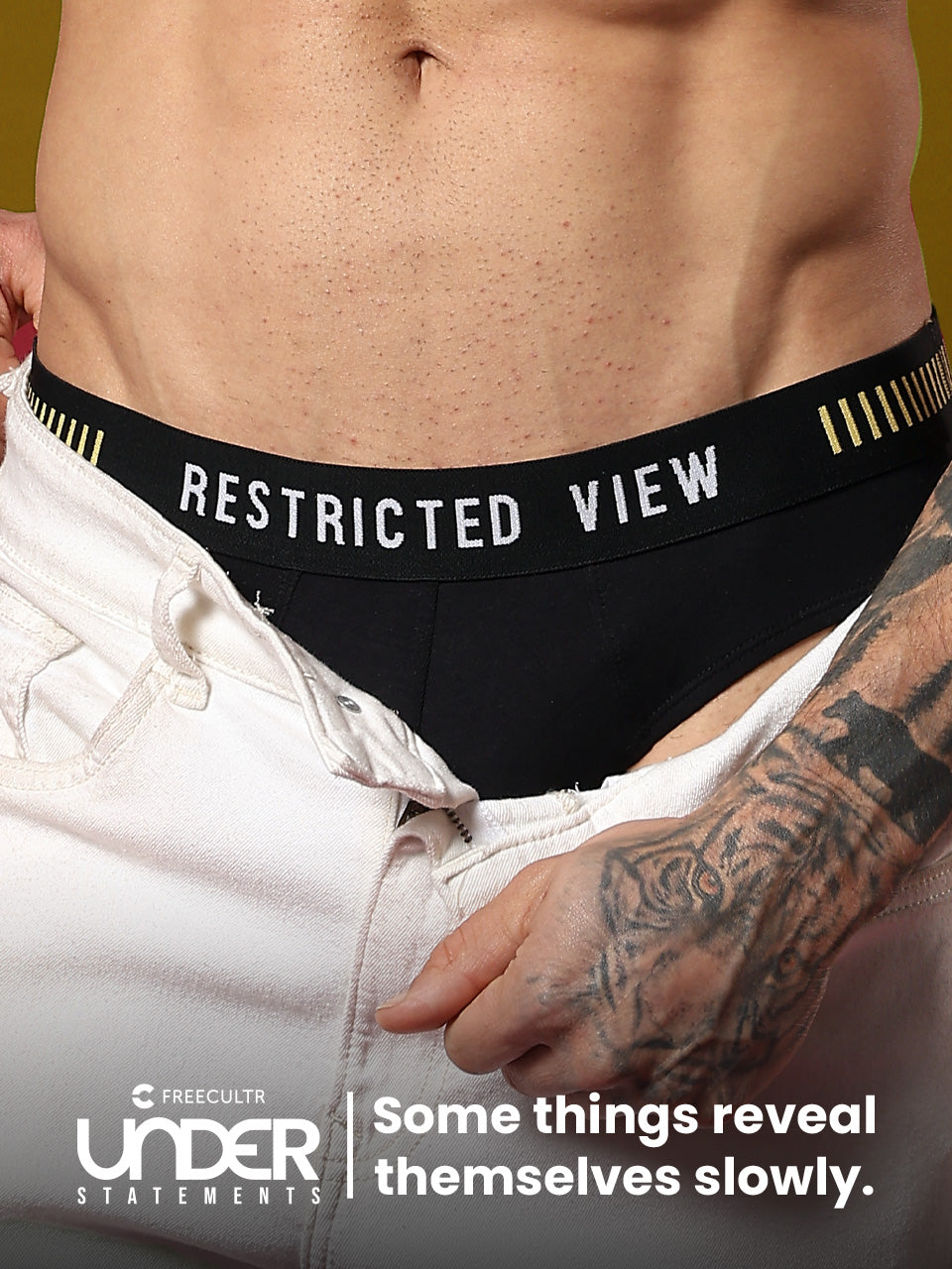 Statement Men's Brief "Restricted View"