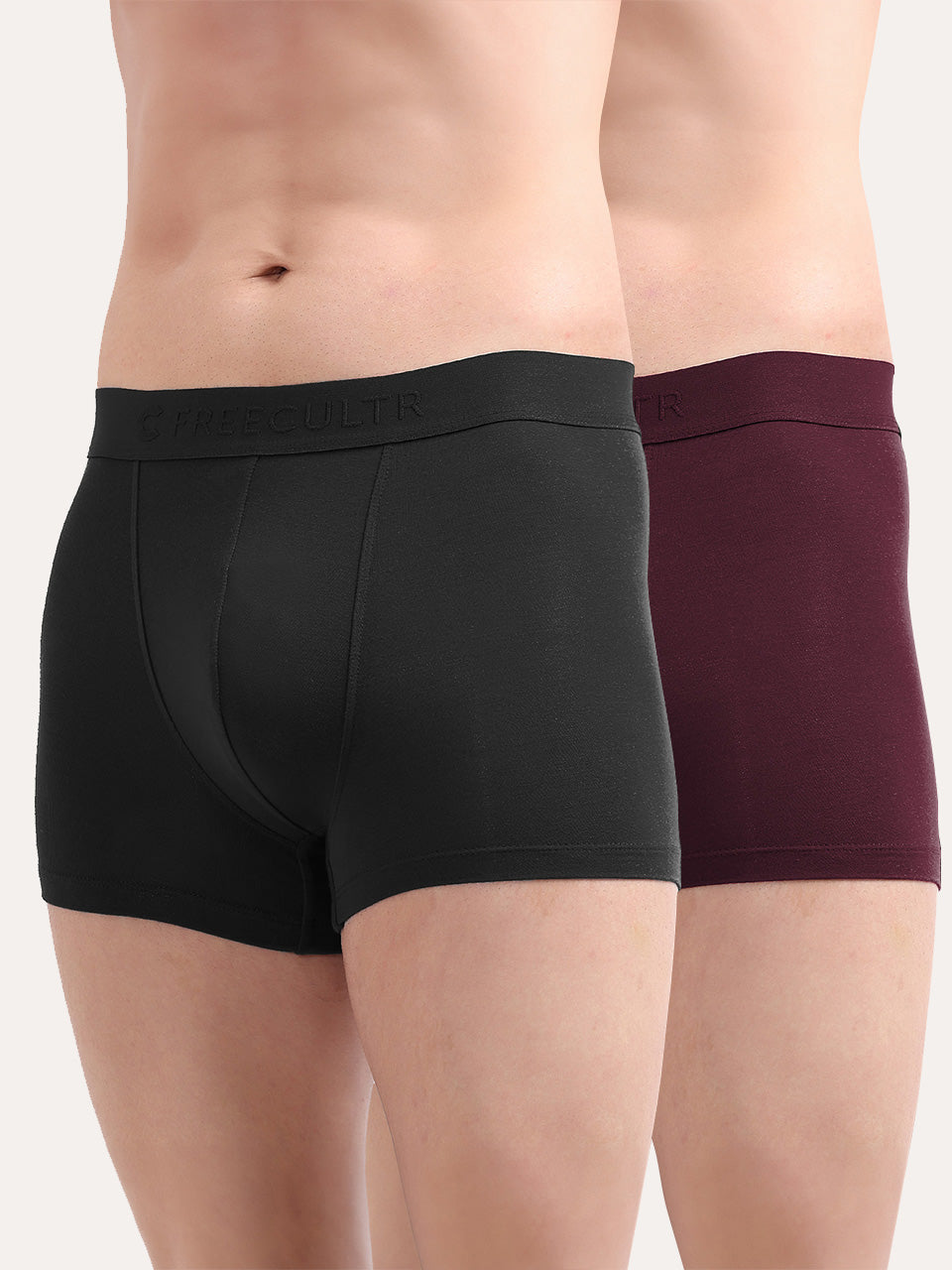 Men's Anti-Bacterial Micro Modal Trunk in Solid Waistband (Pack of 2)