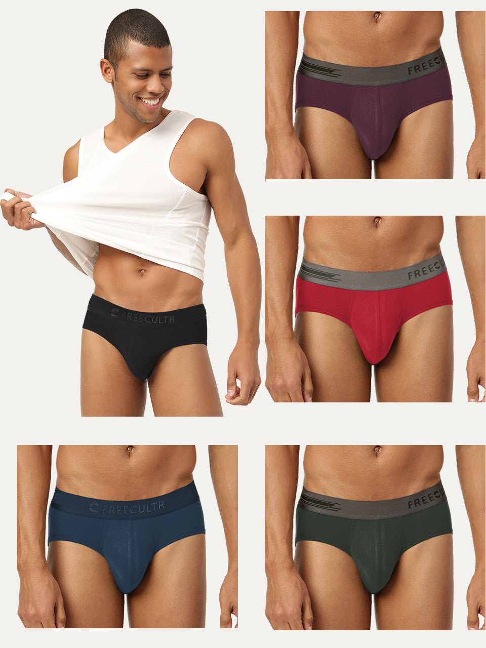 Men's Anti-Bacterial Micro Modal Brief (Pack of 5)