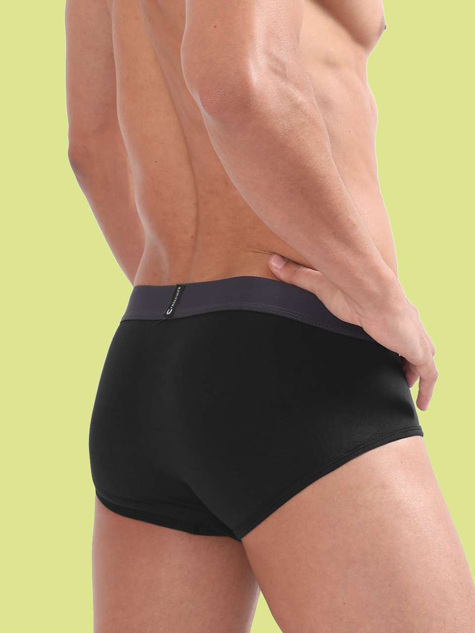 Men's Anti-Bacterial Micro Modal Brief in Contrast Waistband (Pack of 2)