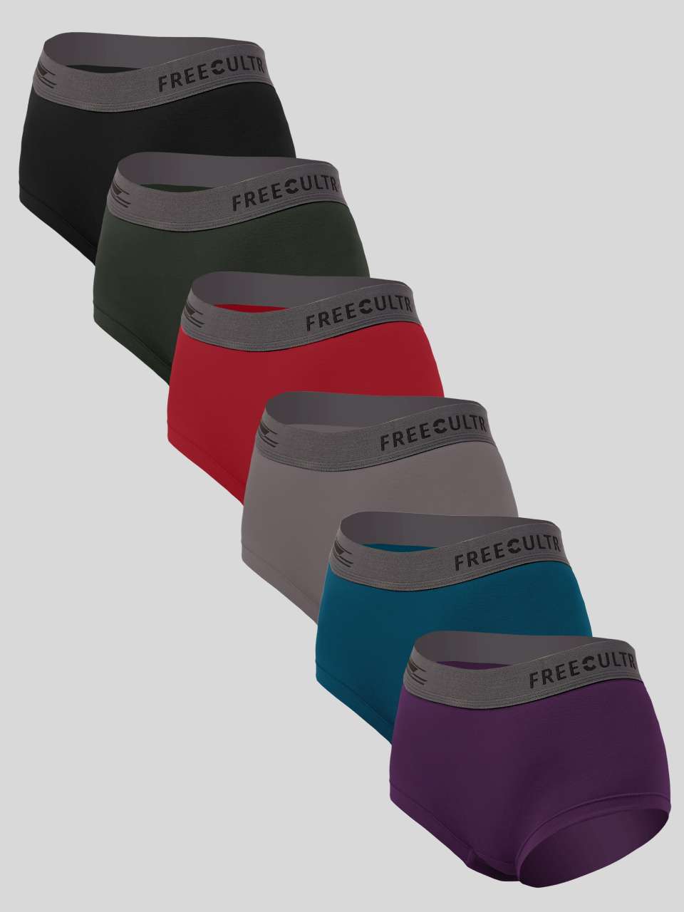 Women's Micro Modal Boxer Briefs (Pack of 6)