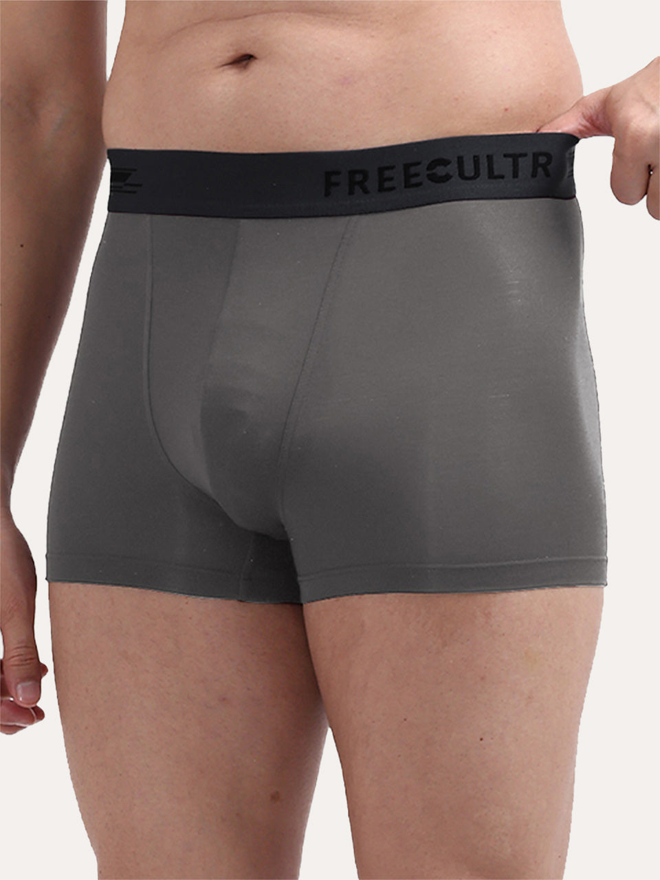 Men's Anti-Bacterial Micro Modal Trunk in Contrast Waistband (Pack of 3)