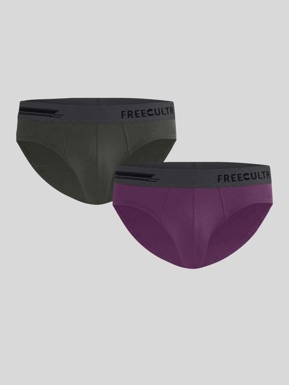Men's Anti-Bacterial Micro Modal Brief in Contrast Waistband (Pack of 2)