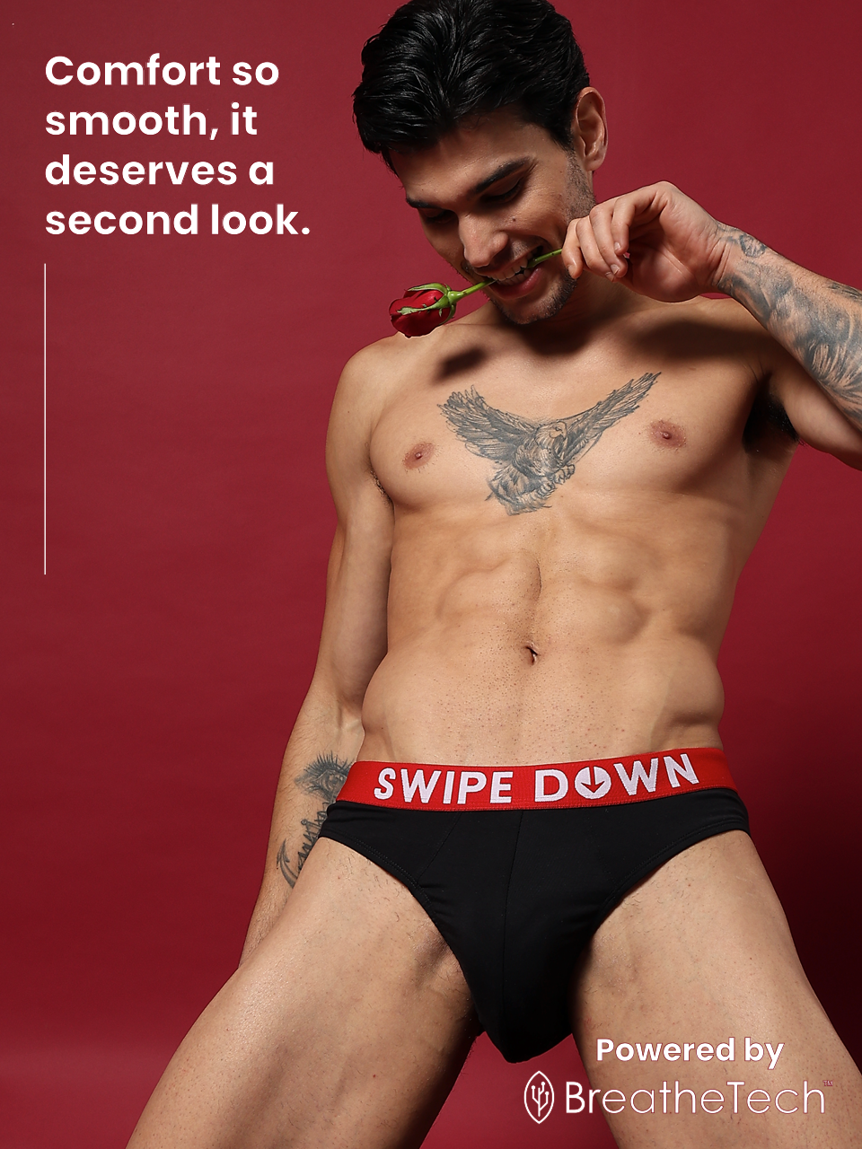 Statement Men's Brief "Swipe Down"