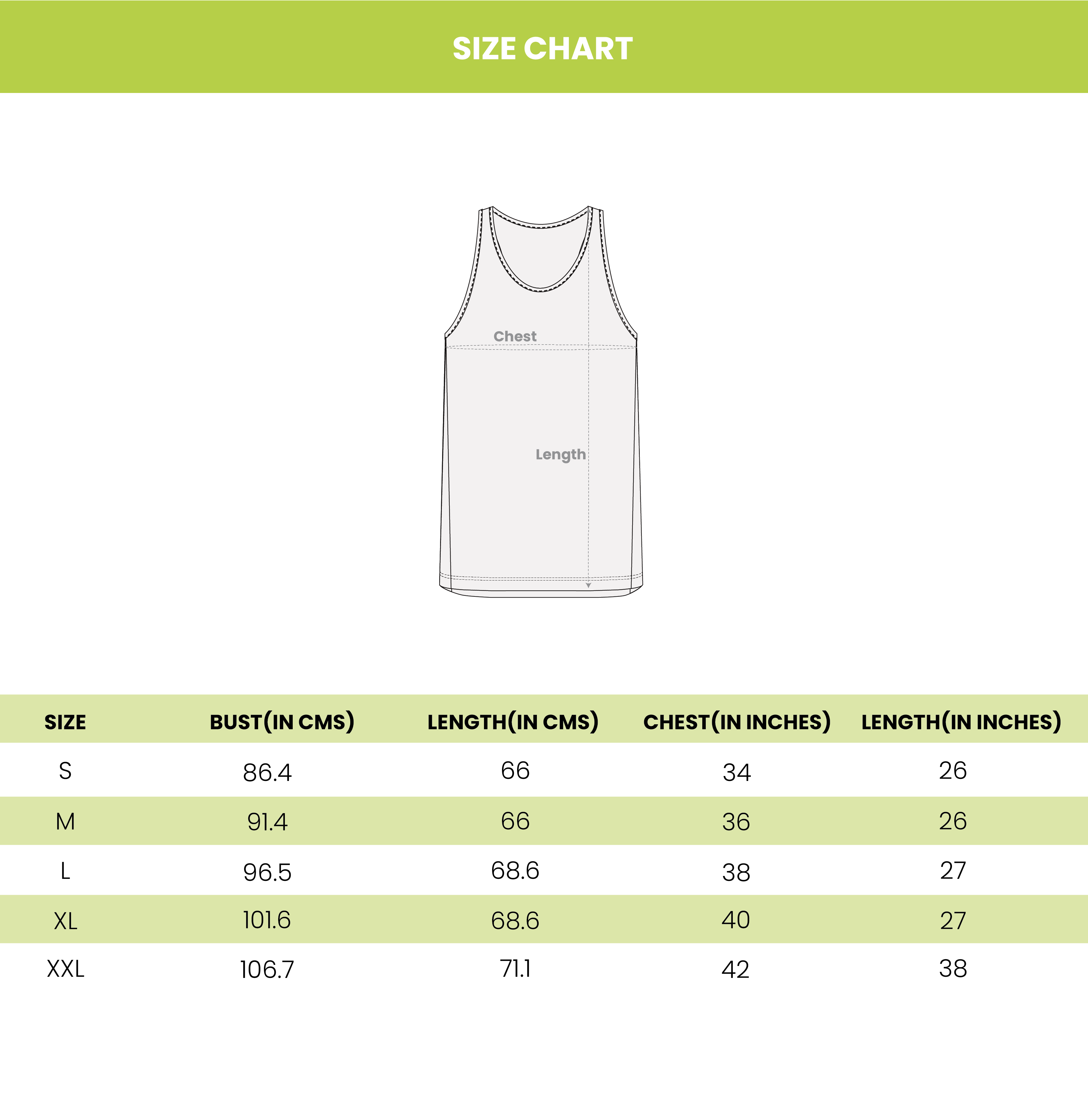 size chart image