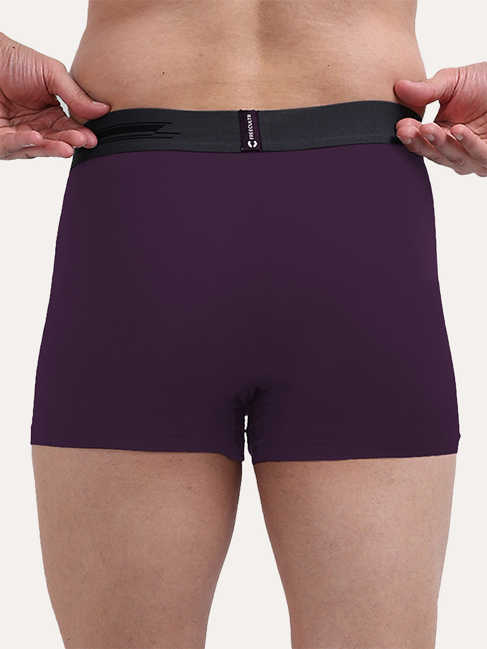 Men's Anti-Bacterial Micro Modal Trunk in Contrast Waistband (Pack of 2)