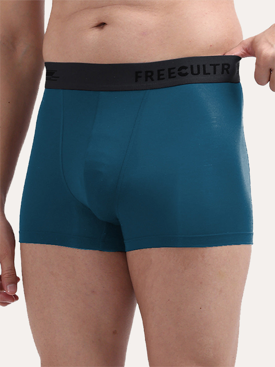 Men's Anti-Bacterial Micro Modal Trunk in Contrast Waistband (Pack of 2)