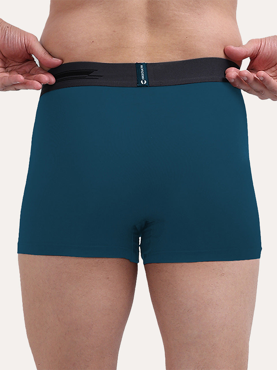 Men's Anti-Bacterial Micro Modal Trunk in Contrast Waistband (Pack of 2)