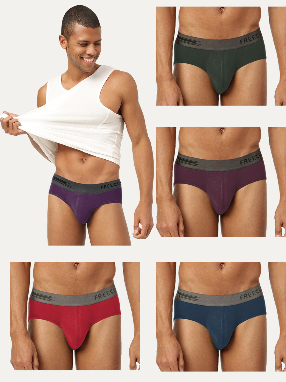 Men's Anti-Bacterial Micro Modal Brief (Pack of 5)