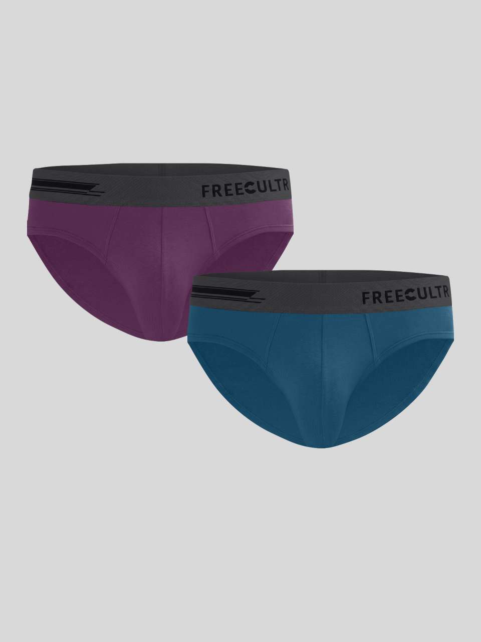 Men's Anti-Bacterial Micro Modal Brief in Contrast Waistband (Pack of 2)