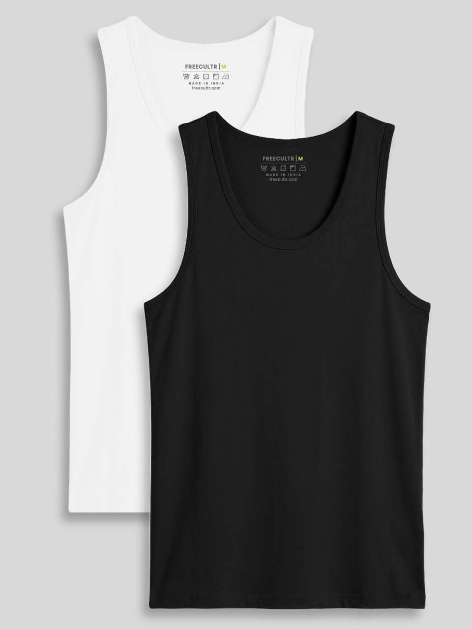 Regular Fit Organic Cotton Comfort Vest for Men (Pack of 2)