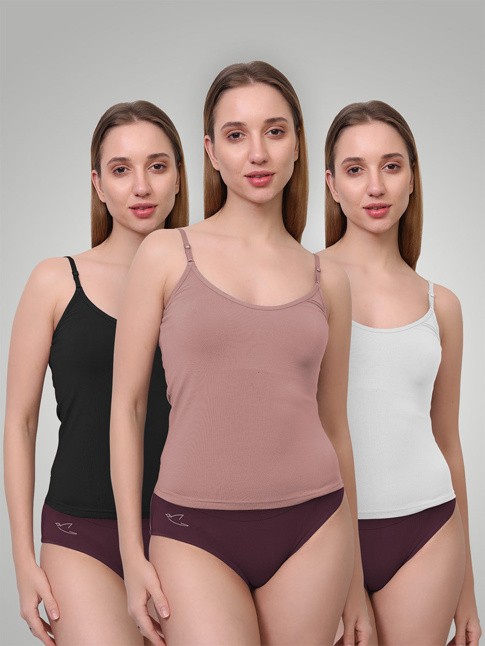 Ultra-Soft Micromodal Camisole Top - Pack of 3