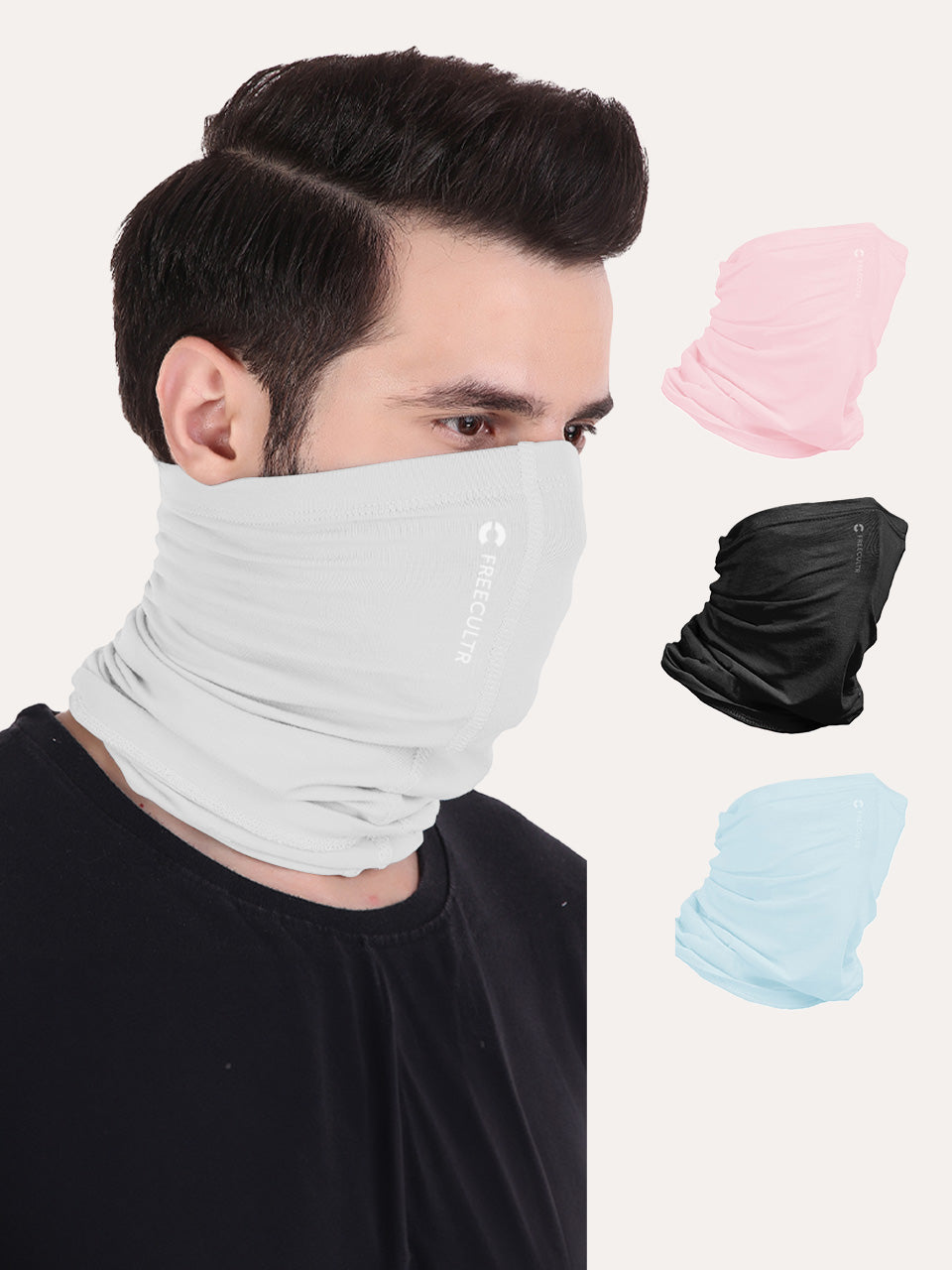 Unisex Organic Bandana Masks - Plain (Pack of 4)