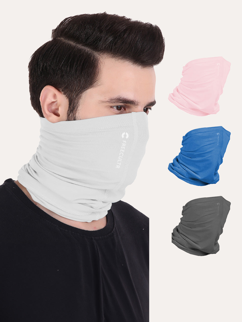 Unisex Organic Bandana Masks - Plain (Pack of 4)