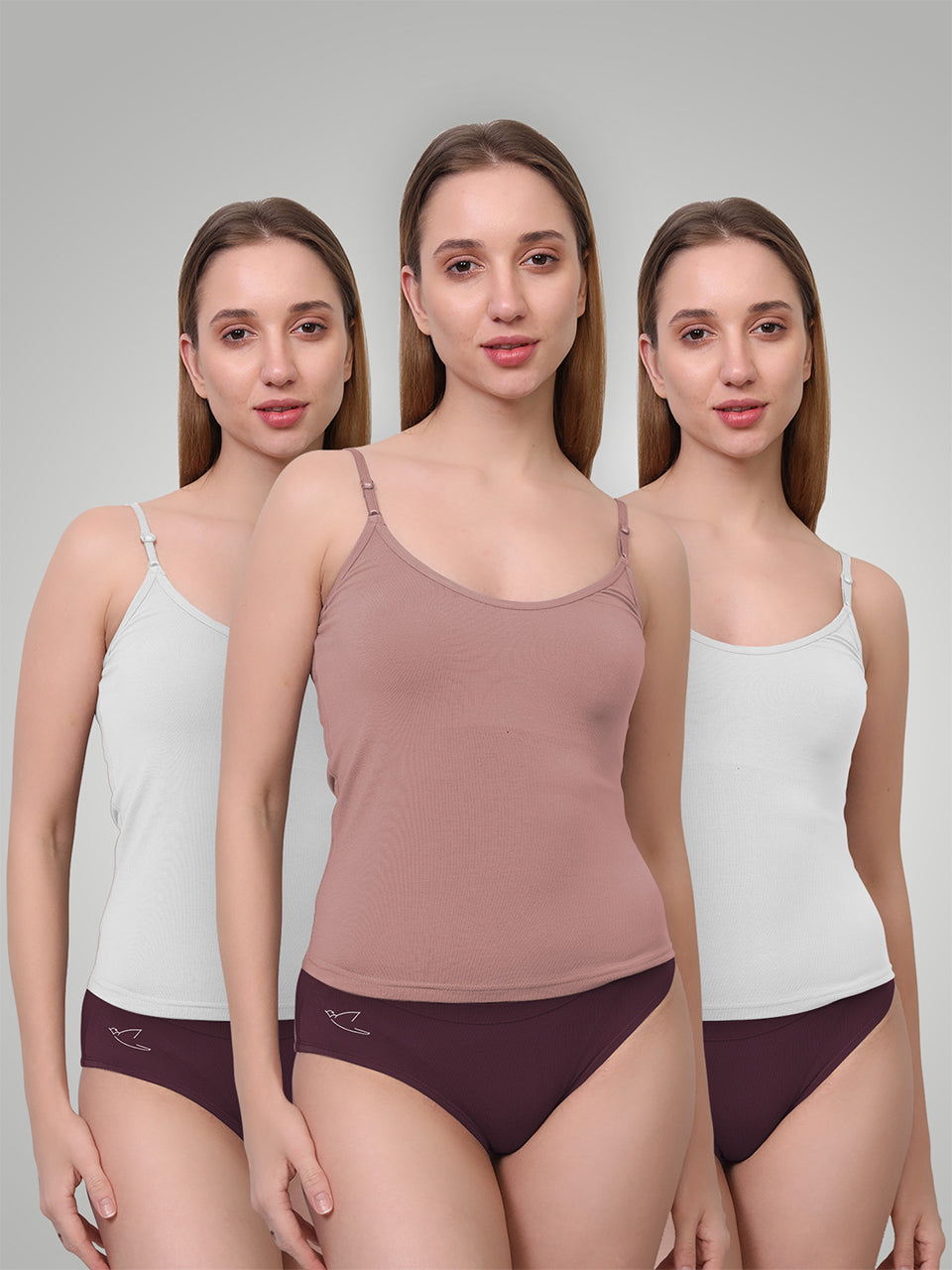 Ultra-Soft Micromodal Camisole Top - Pack of 3