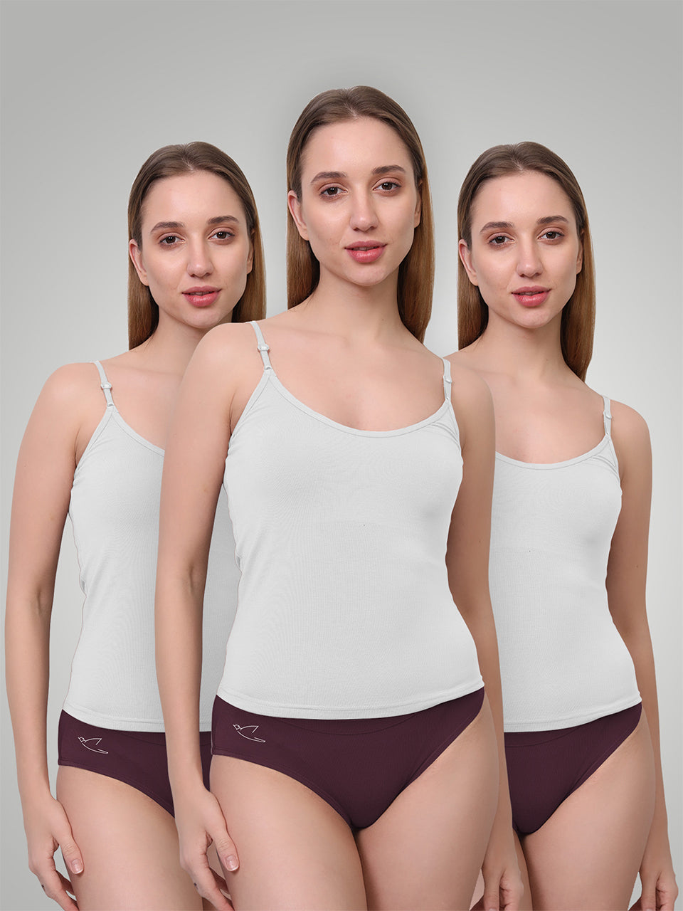 Ultra-Soft Micromodal Camisole Top - Pack of 3