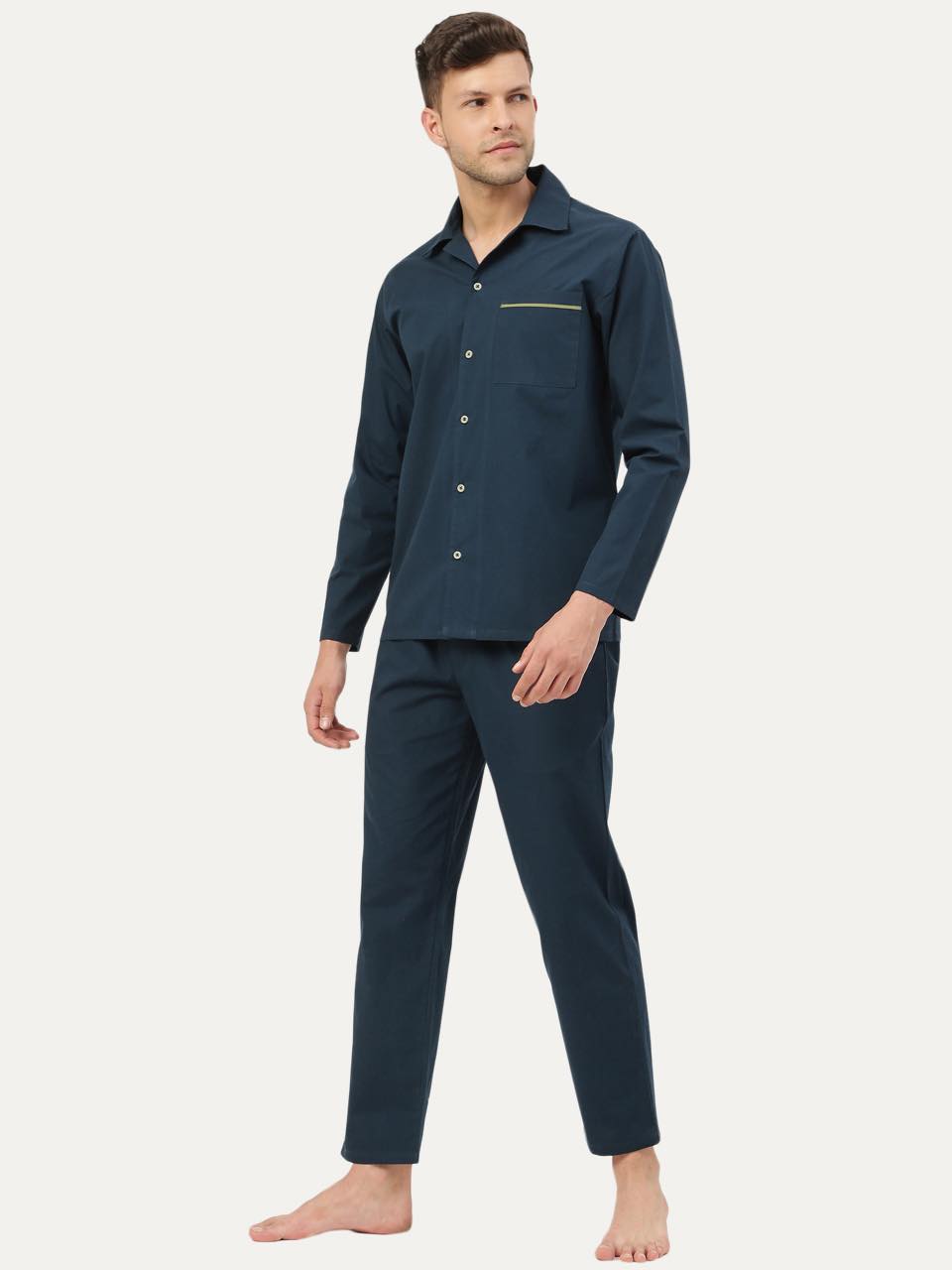 Men's Organic Cotton Solid Sleepsuit