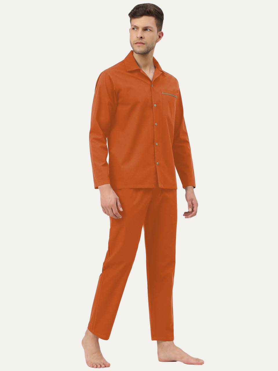 Men's Organic Cotton Solid Sleepsuit