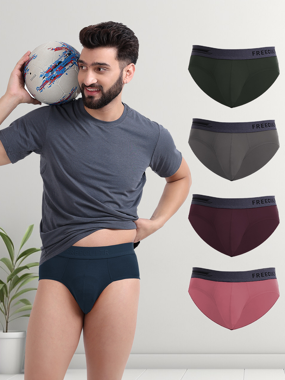 Men's Anti-Bacterial Micro Modal Brief (Pack of 5)