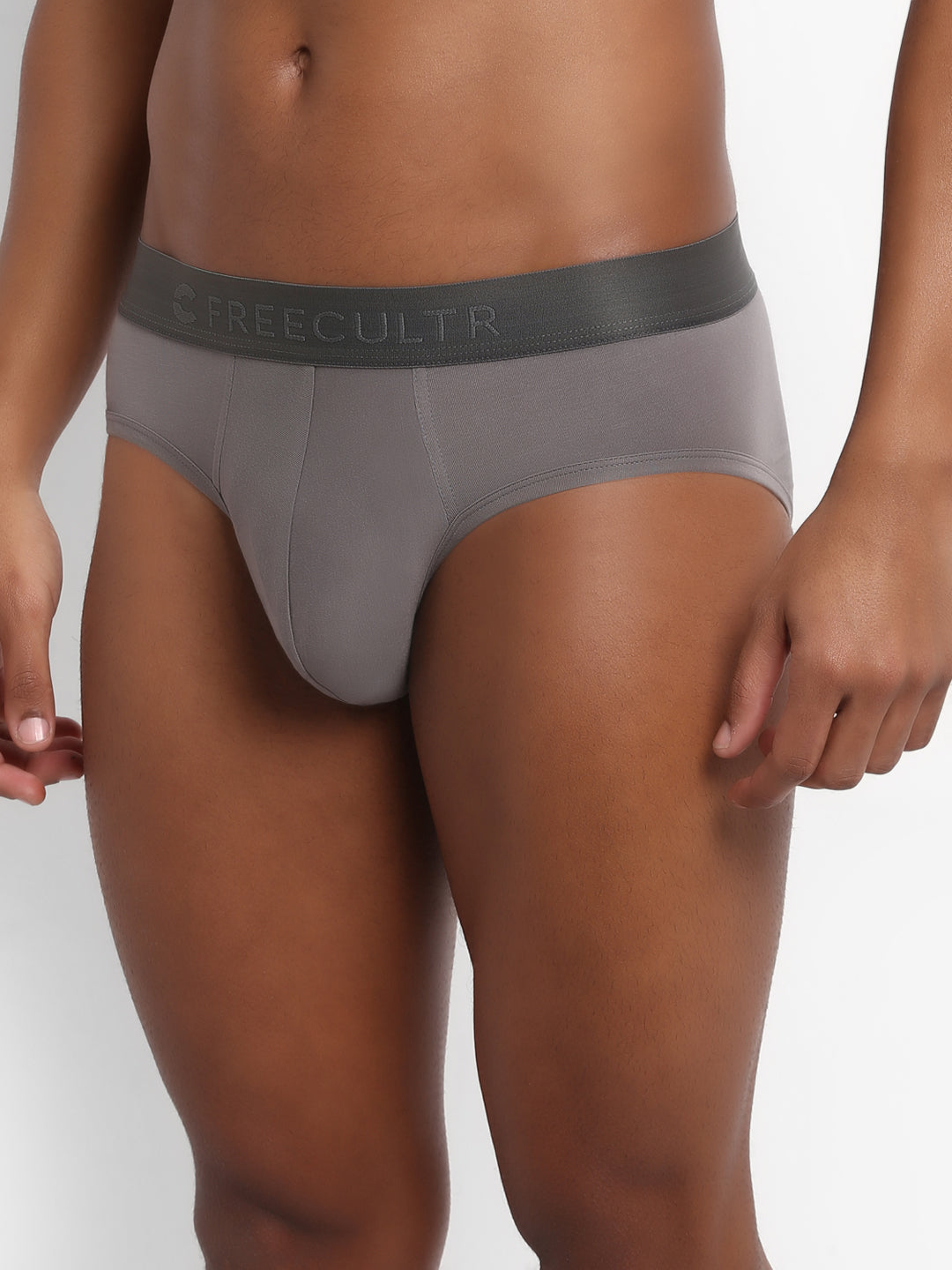 Men's Micro Modal & Elastane Brief in Solid Waistband (Pack of 1) - freecultr.com