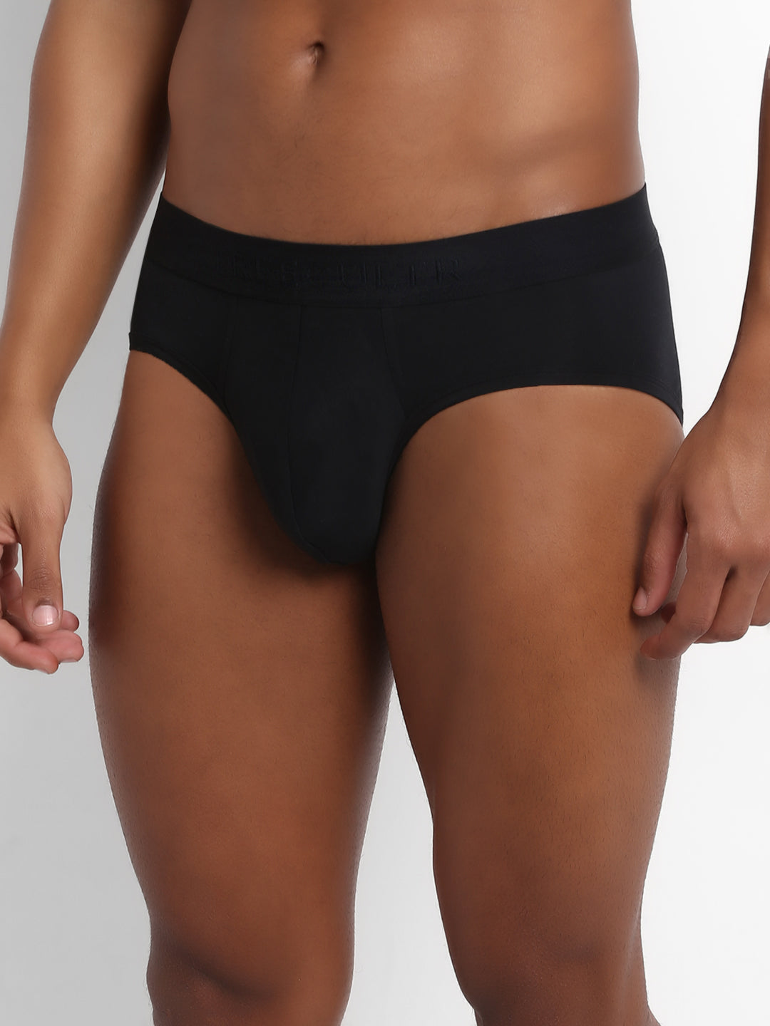 Men's Micro Modal & Elastane Brief in Solid Waistband (Pack of 3) - freecultr.com
