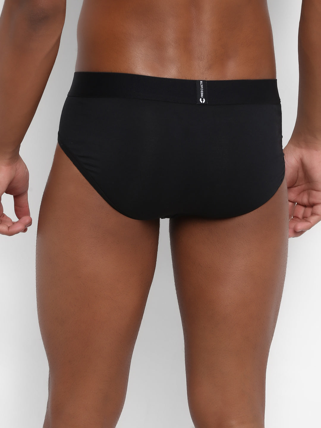 Men's Micro Modal & Elastane Brief in Solid Waistband (Pack of 1) - freecultr.com