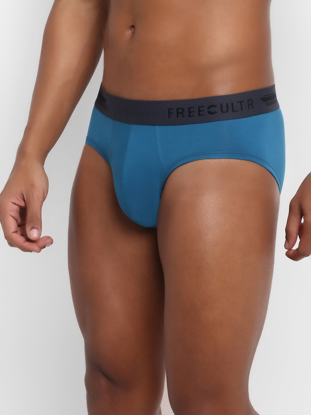 Men's Micro Modal & Elastane Brief in Contrast Waistband (Pack of 2) - freecultr.com