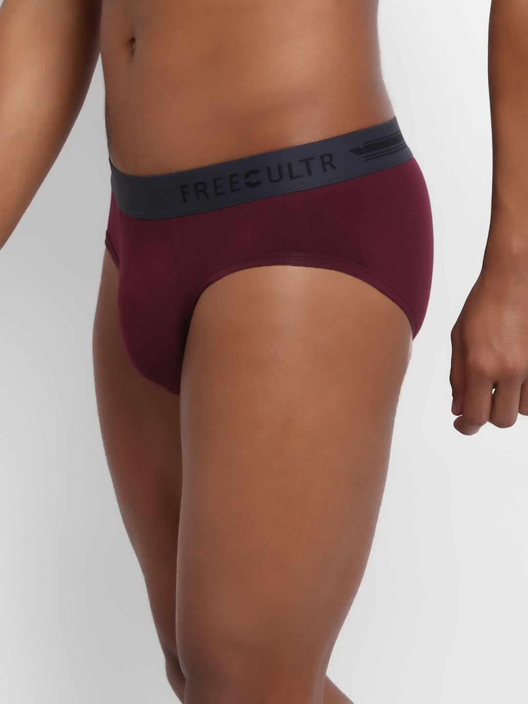 Men's Micro Modal & Elastane Brief in Contrast Waistband (Pack of 3) - freecultr.com