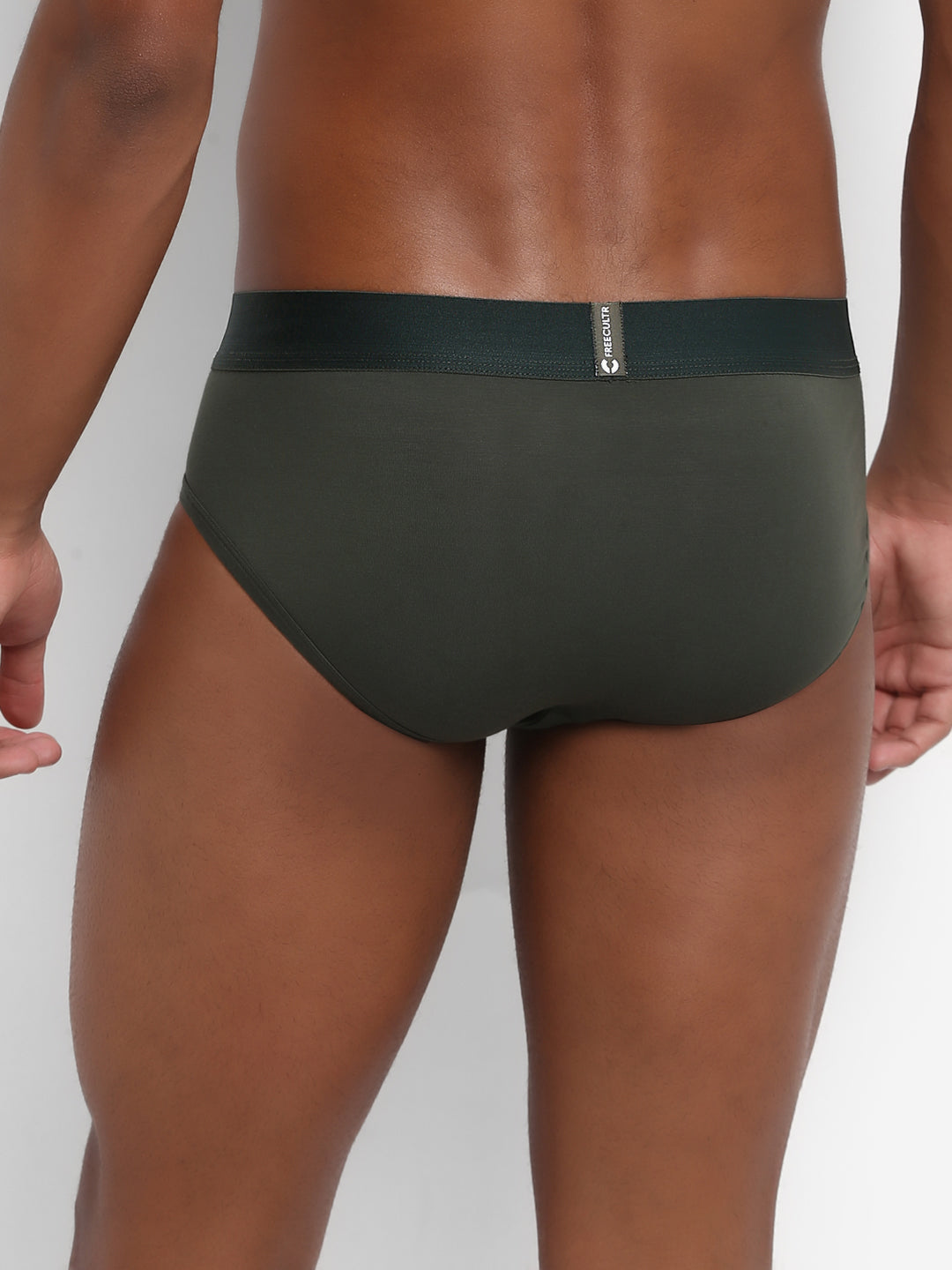 Men's Micro Modal & Elastane Brief in Solid Waistband (Pack of 1) - freecultr.com