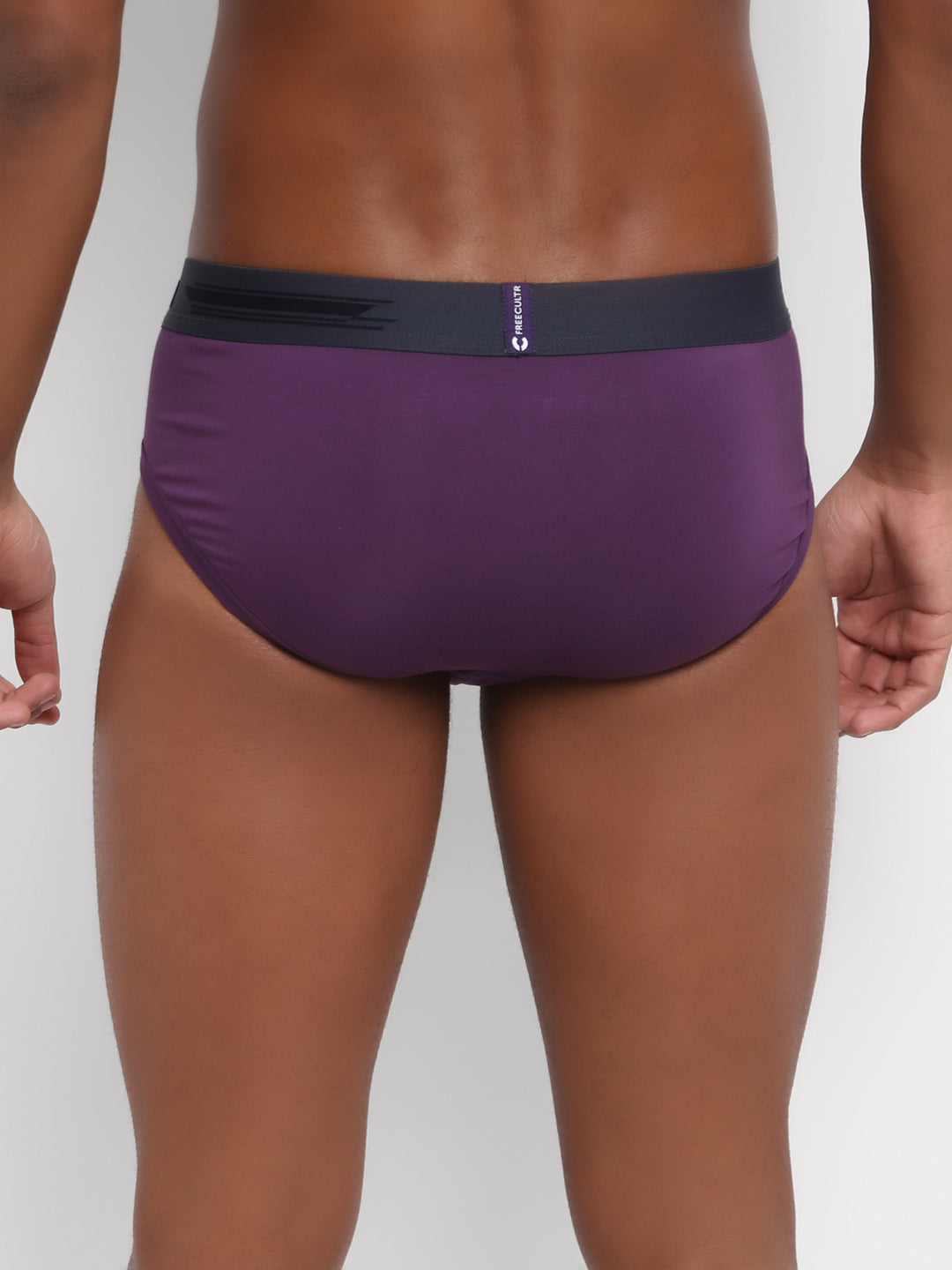 Men's Micro Modal & Elastane Brief in Contrast Waistband (Pack of 2) - freecultr.com