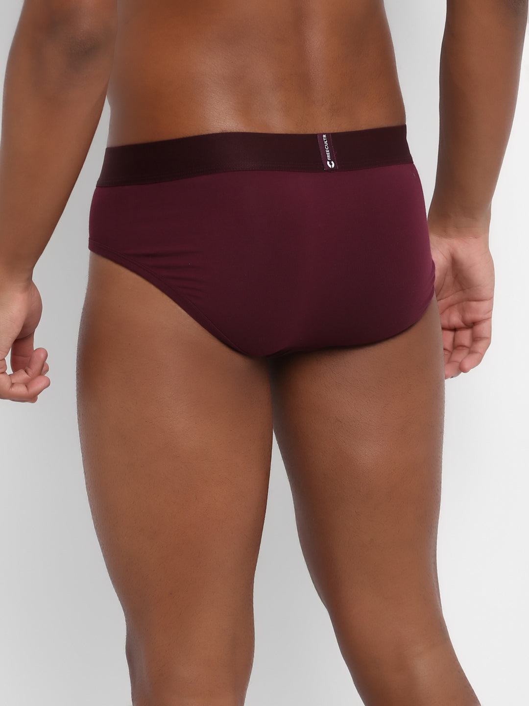 Men's Micro Modal & Elastane Brief in Solid Waistband (Pack of 2) - freecultr.com