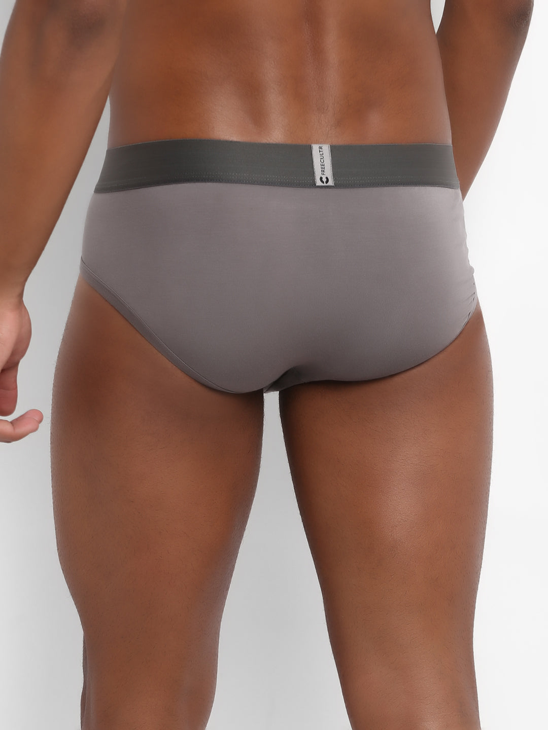 Men's Micro Modal & Elastane Brief in Solid Waistband (Pack of 3) - freecultr.com