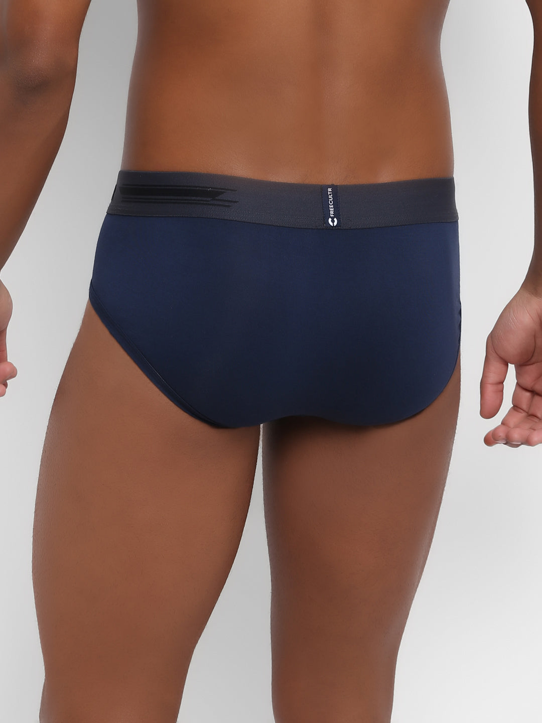 Men's Micro Modal & Elastane Brief in Contrast Waistband (Pack of 2) - freecultr.com