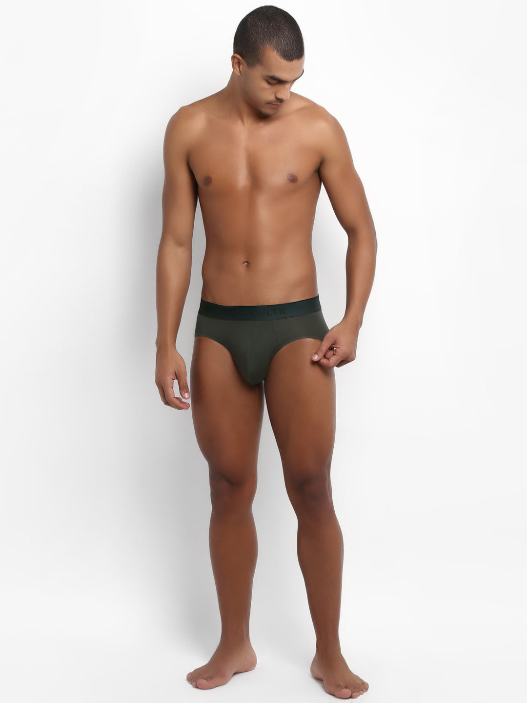 Men's Micro Modal & Elastane Brief in Solid Waistband (Pack of 1) - freecultr.com