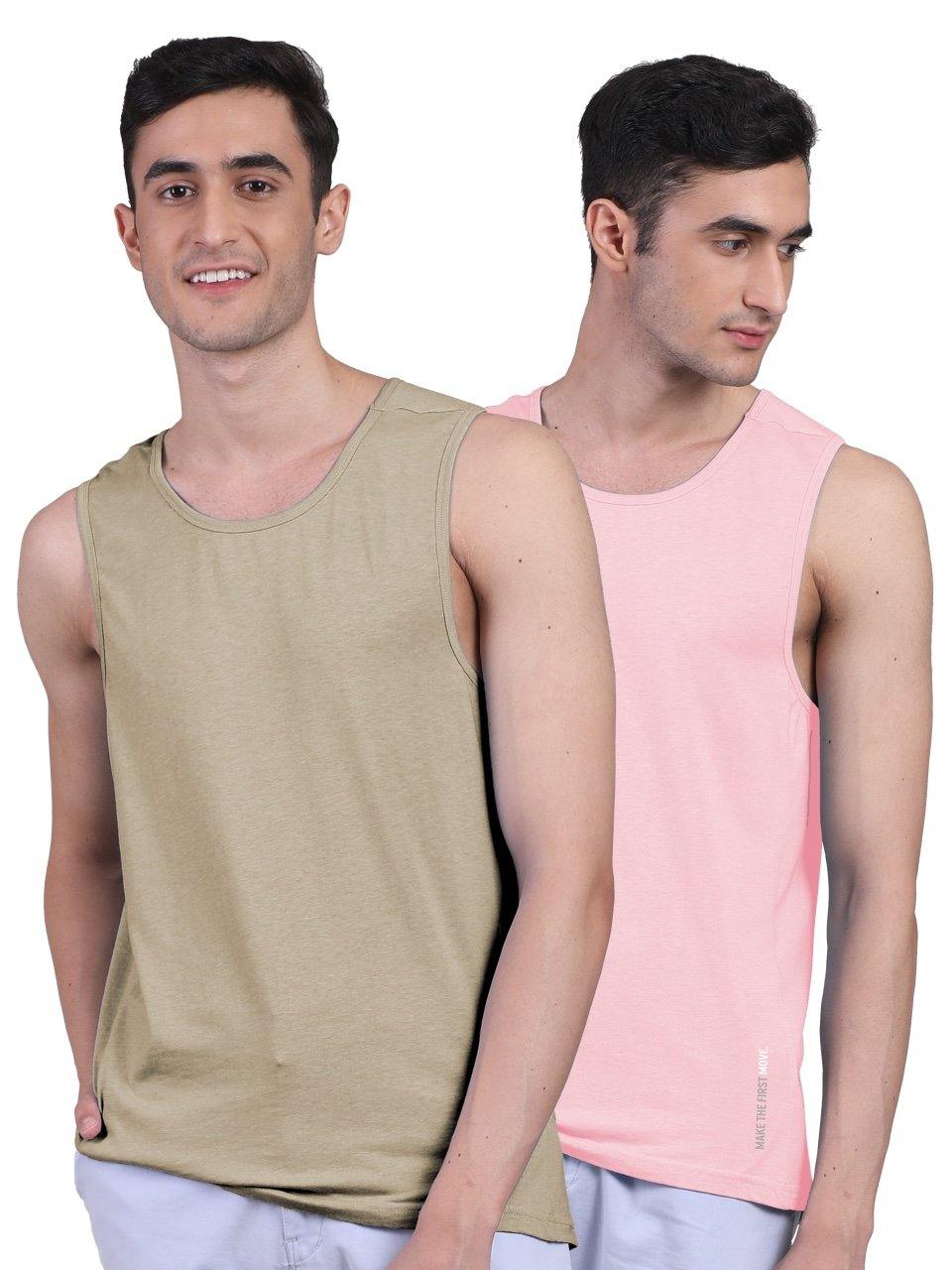 Twin Skin Organic Bamboo Vest - Active Fit (Pack of 2) - freecultr.com