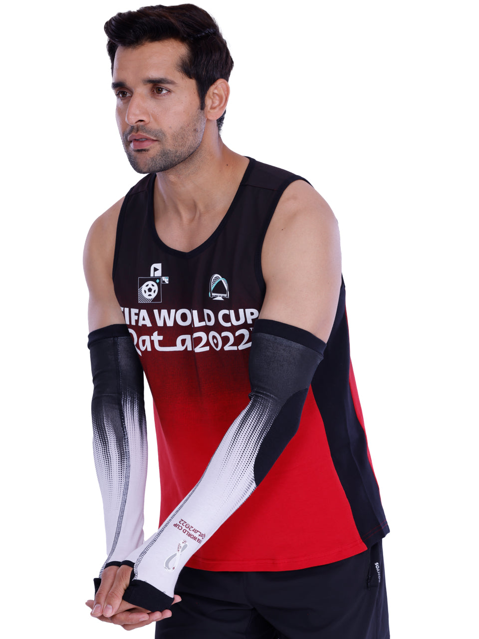 Black & White Printed Bamboo & Cotton Arm Sleeves