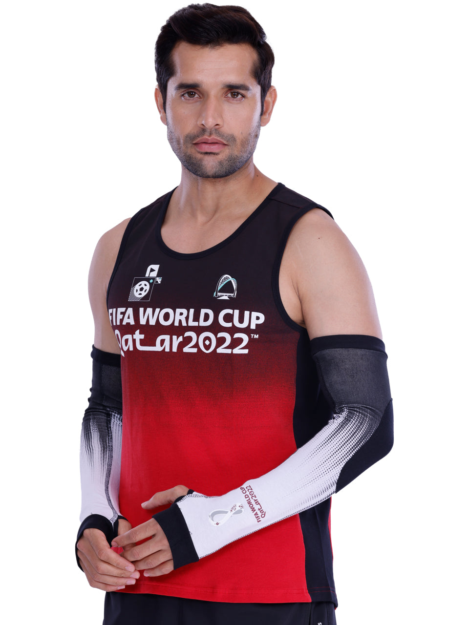 Black & White Printed Bamboo & Cotton Arm Sleeves