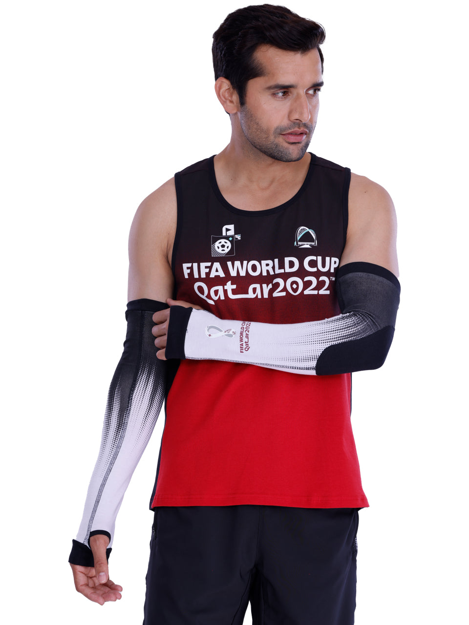 Black & White Printed Bamboo & Cotton Arm Sleeves